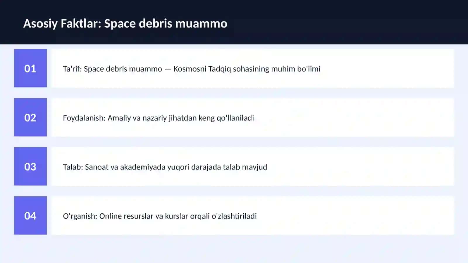 Space debris muammo 3