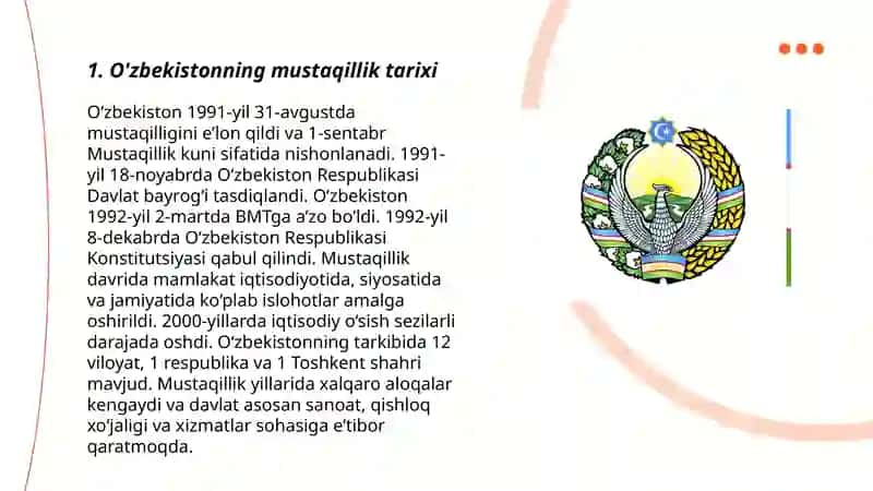 O'zbekistonning o'z istiqlol va taraqqiyoti yo'li 3