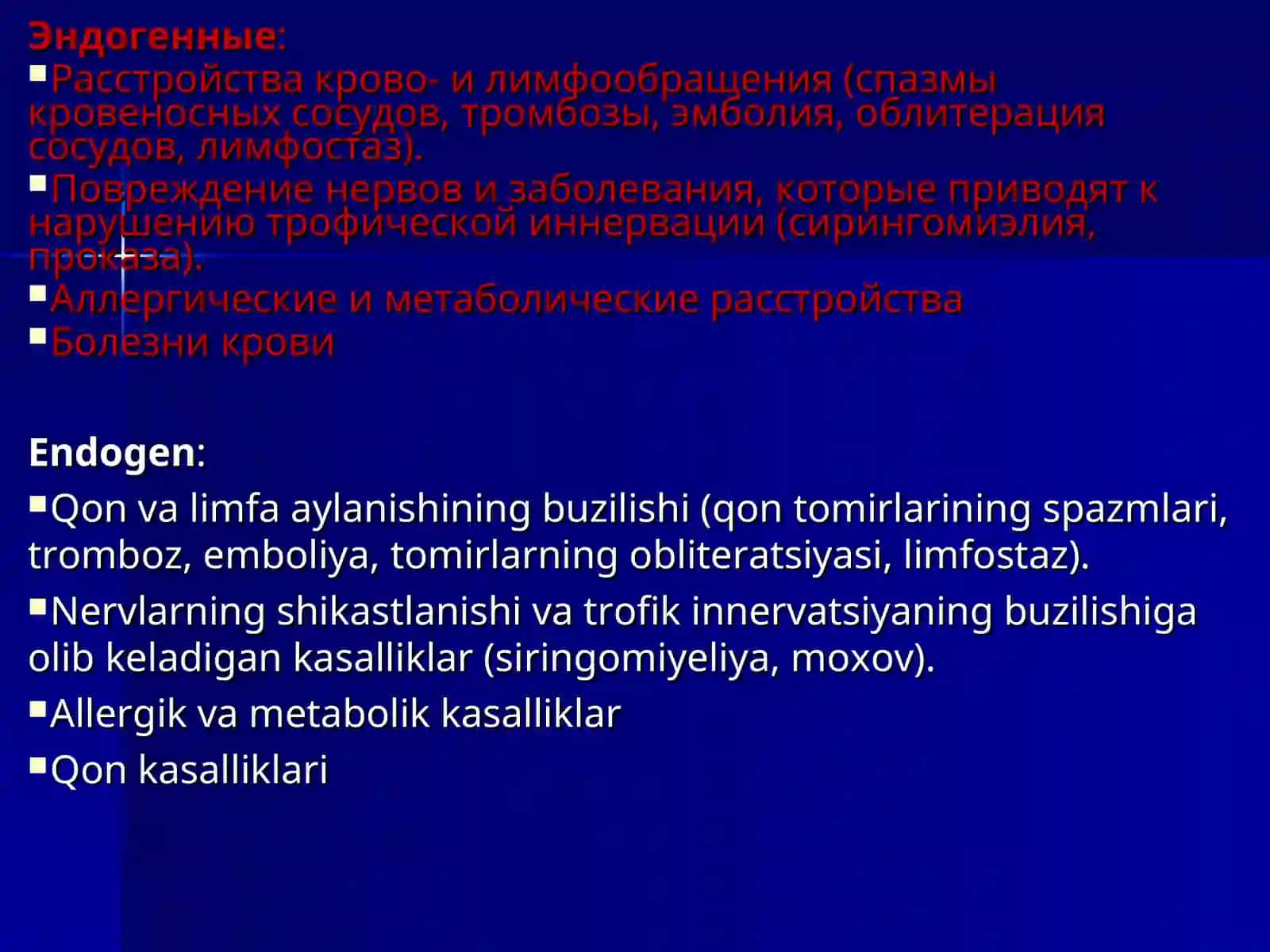 NEKROZLAR. GANGRENALAR.YARALAR, OQMA YARALAR (FISTULALAR) 3
