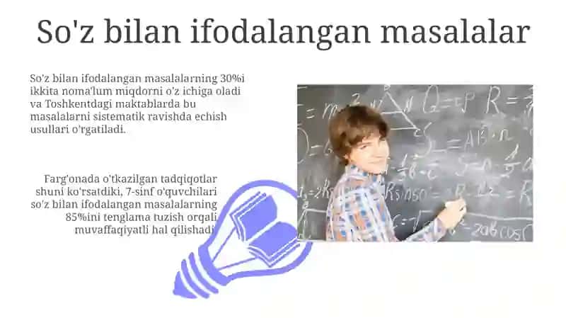 7-8 sinflarda tenglamalar mavzusi 3