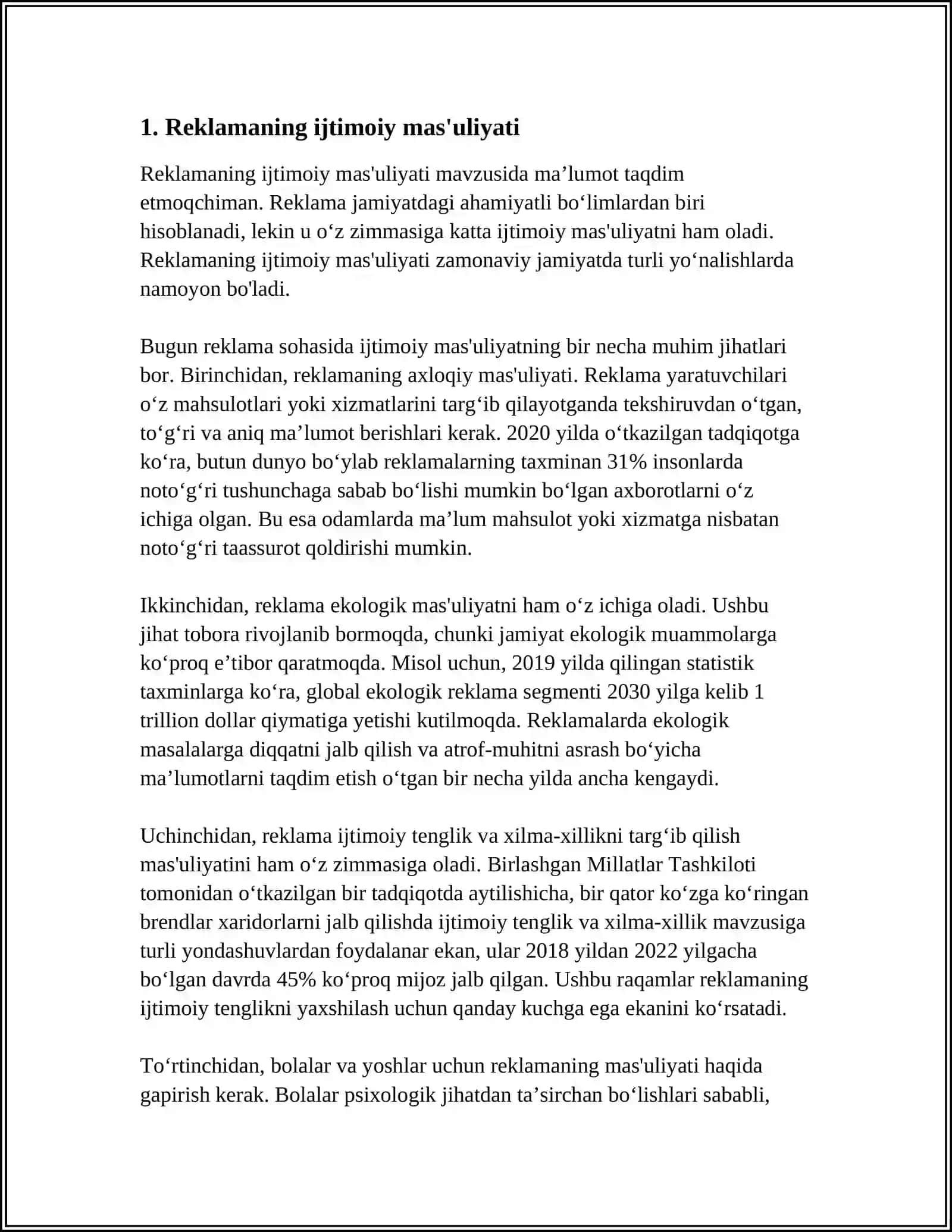 REKLAMANING IJTIMOIY MAZMUN-MOHIYATI 3