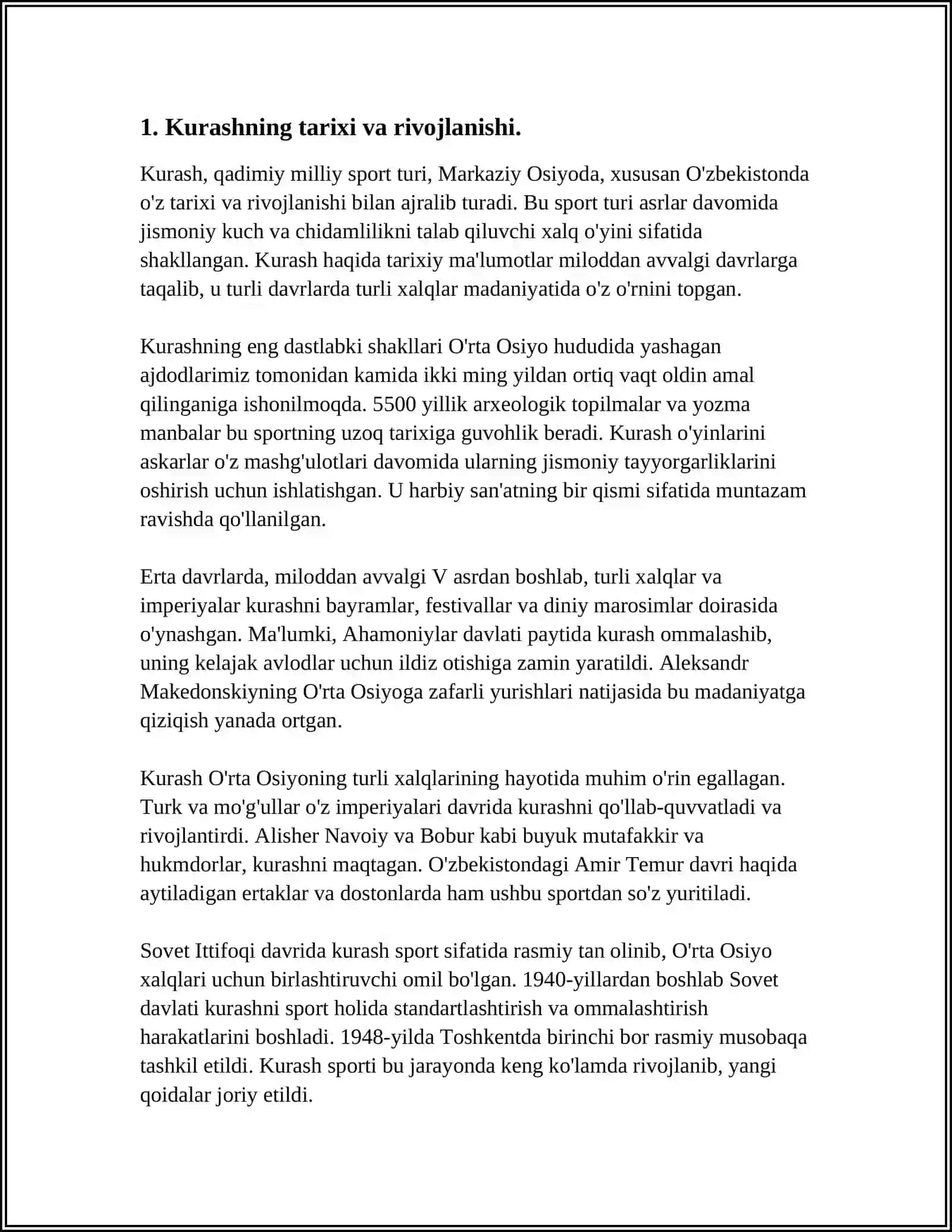 Kurash sportida musobaqa oldi tayyorgarligi va xakamlik qilish nazariyasi va uslubiyoti 3