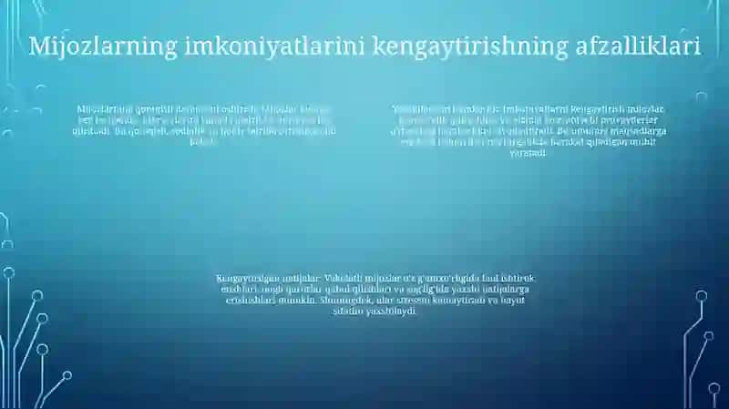 Mijozni Imkoniyatlar Bilan Taminlash Yondashuvi 3