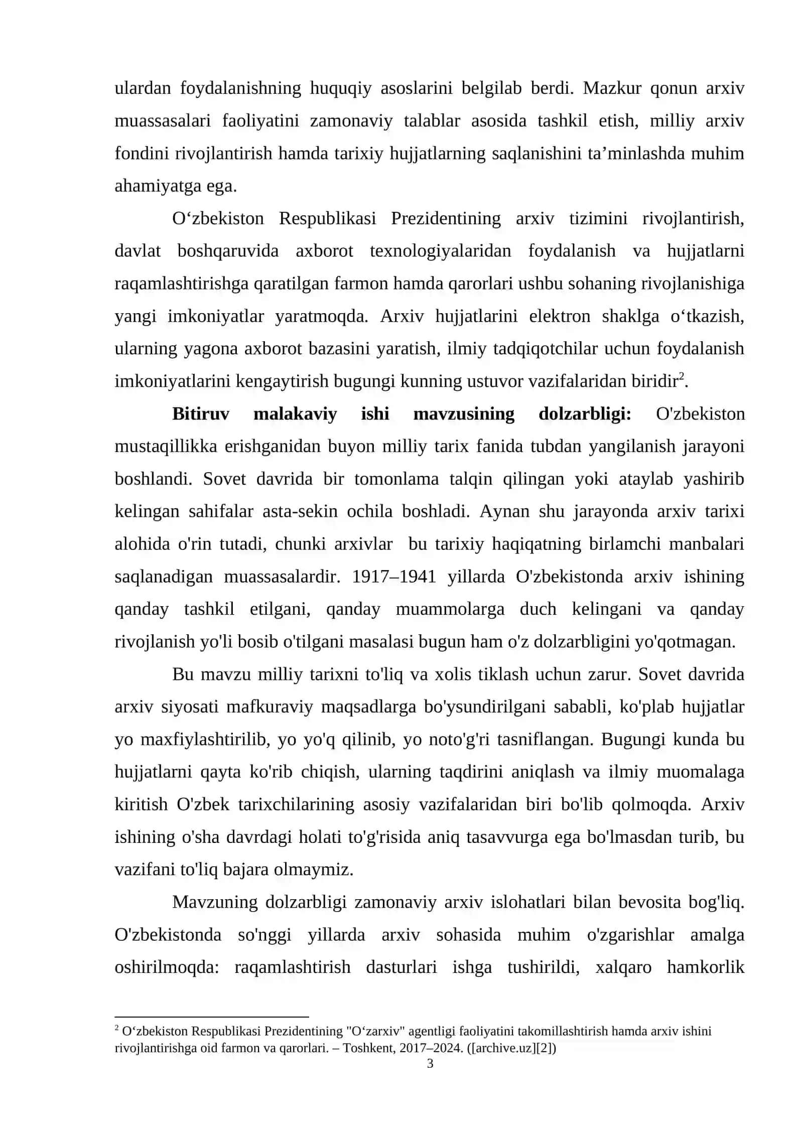 1917–1941 yillarda O‘zbekistonda arxiv ishi: muammo va rivojlanish tendensiyalari 3