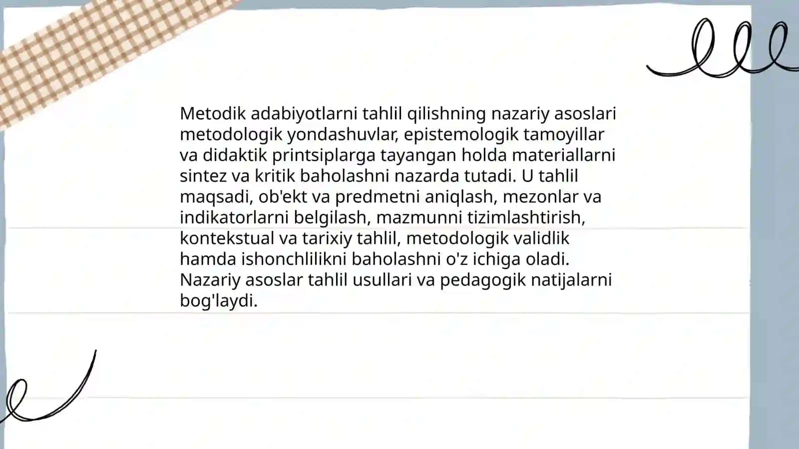Metodik adabiyotlarni tahlil qilish 3