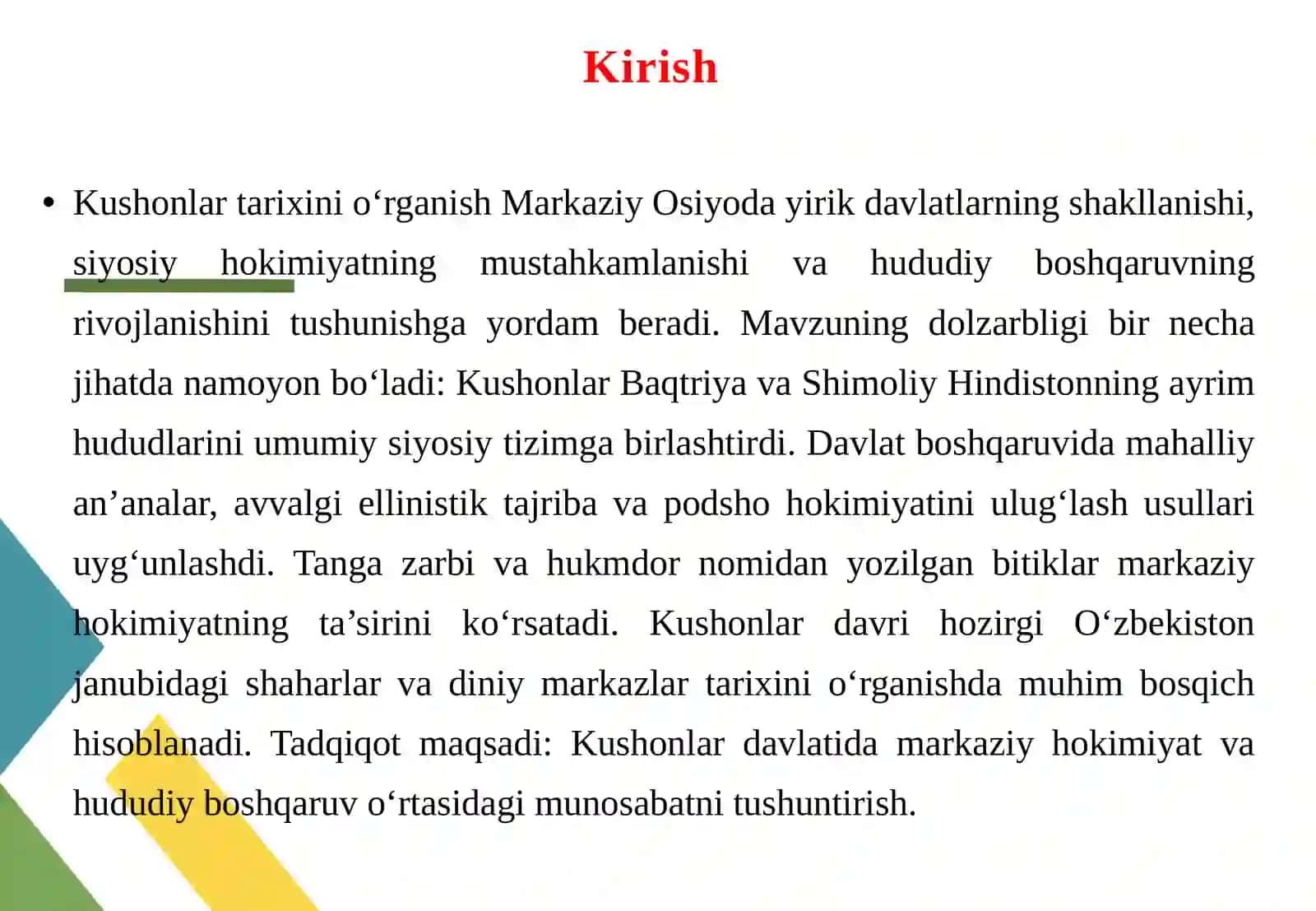 Kushonlar davlati markazlashgan davlat boshqaruvi va ma’muriy tizim 3