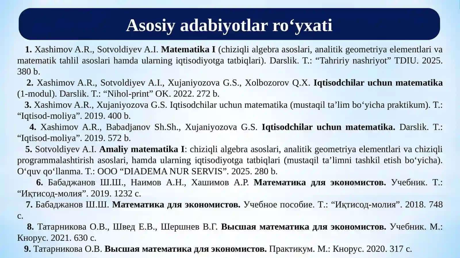 Determinantlar nazariyasi 3