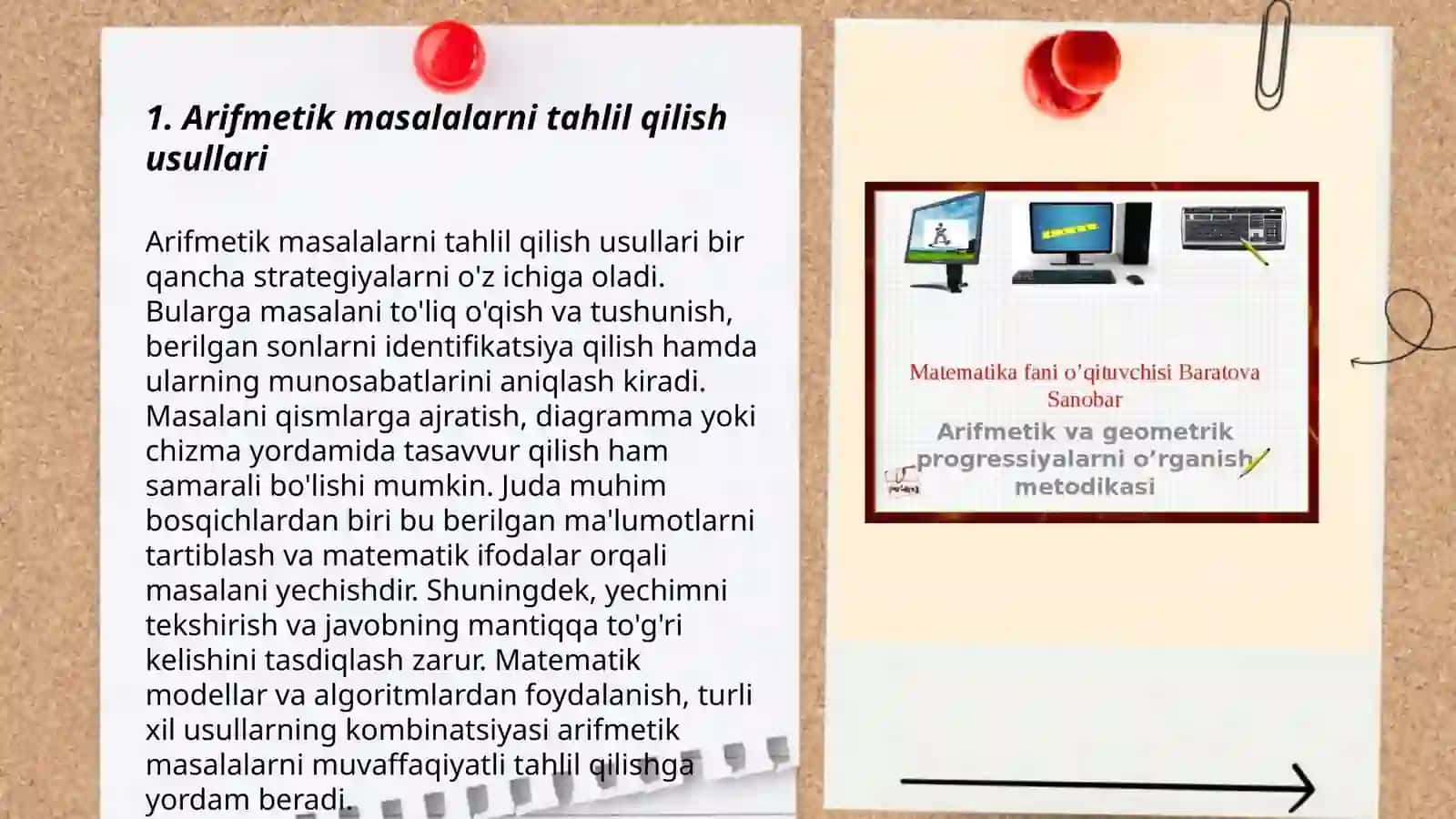 Arifmetik masalalarni yachishga oʻrgatish metodikasi 3
