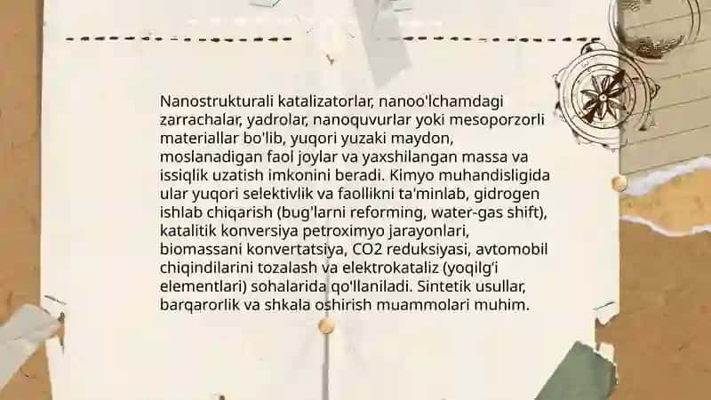 Innovatsion kimyo muhandisligi:istiqbolli yoʻnalishlar va yangi materiallar 3