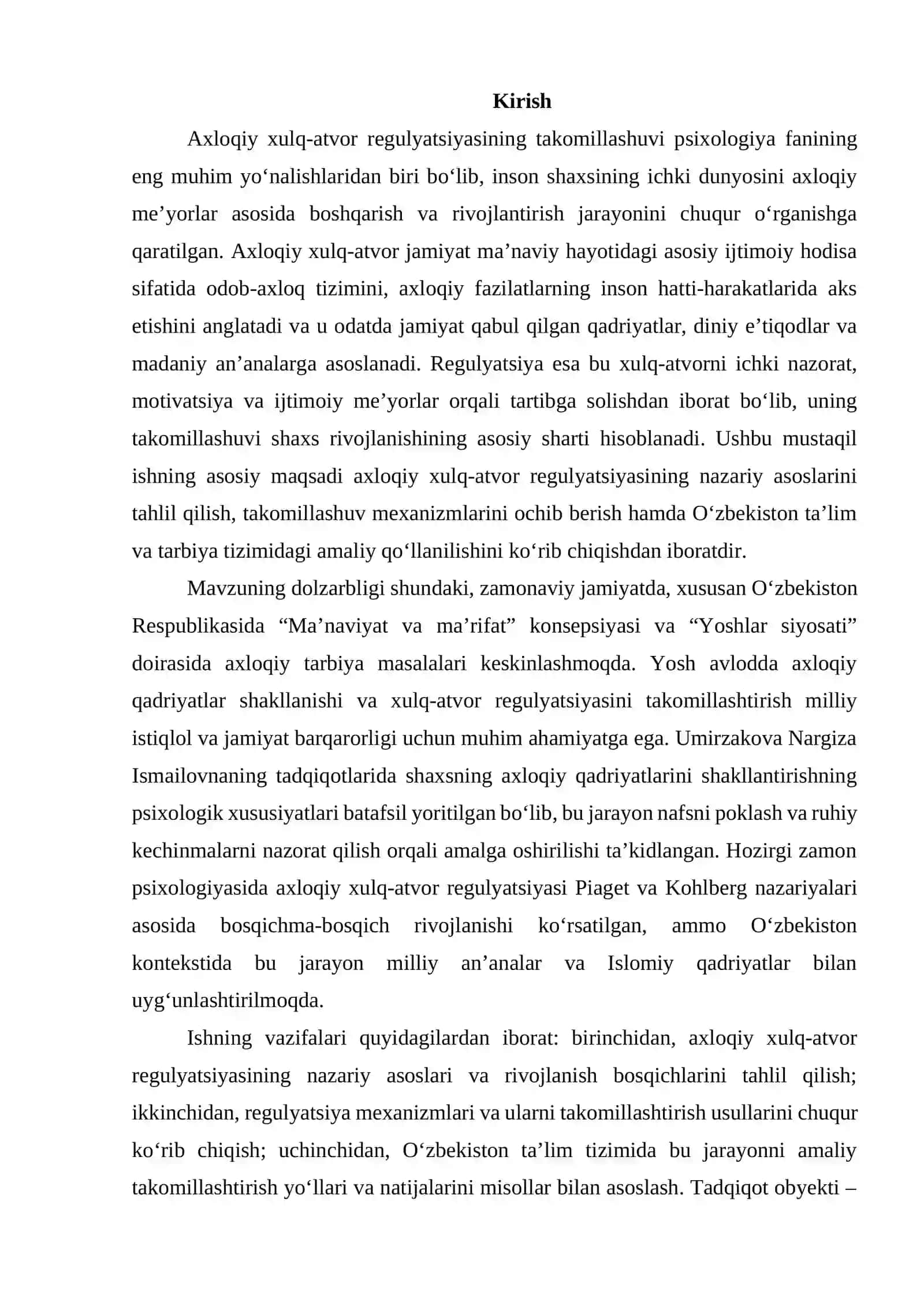 Axloqiy xulq-atvor regulyatsiyasining takomillashuvi 3