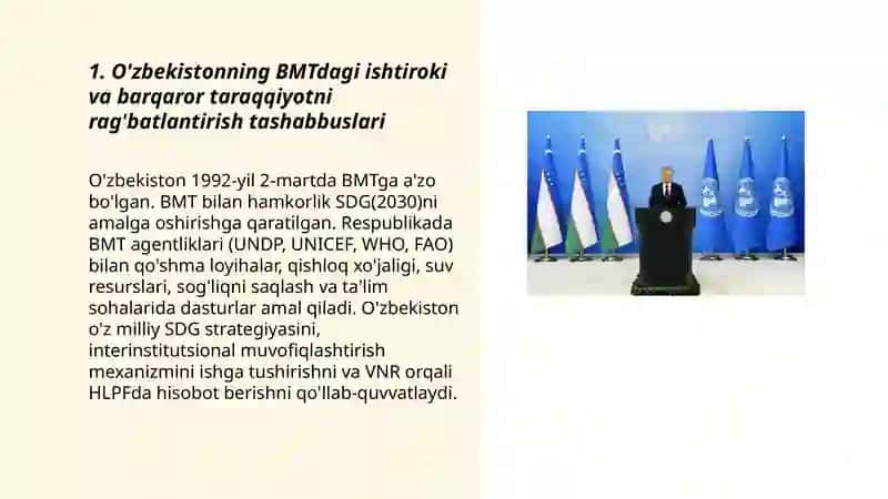 O'zbekistoning xalqaro va mintaqaviy tashkilotlarga a'zo bo'lishi, ishtiroki va amaliy tashabbuslari 3