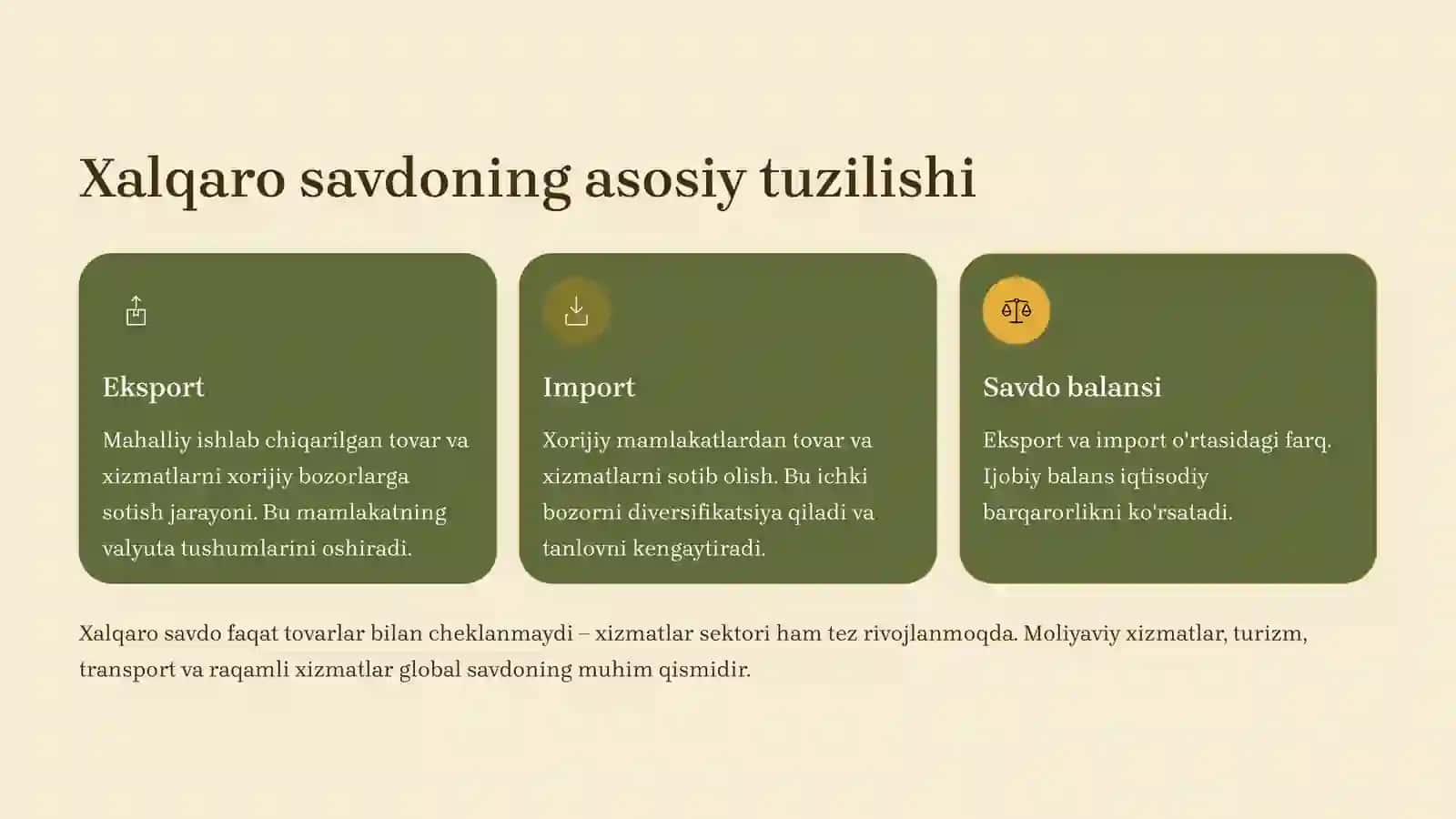 Xalqaro savdo: mazmuni, tuzilishi va xususiyatlari 3