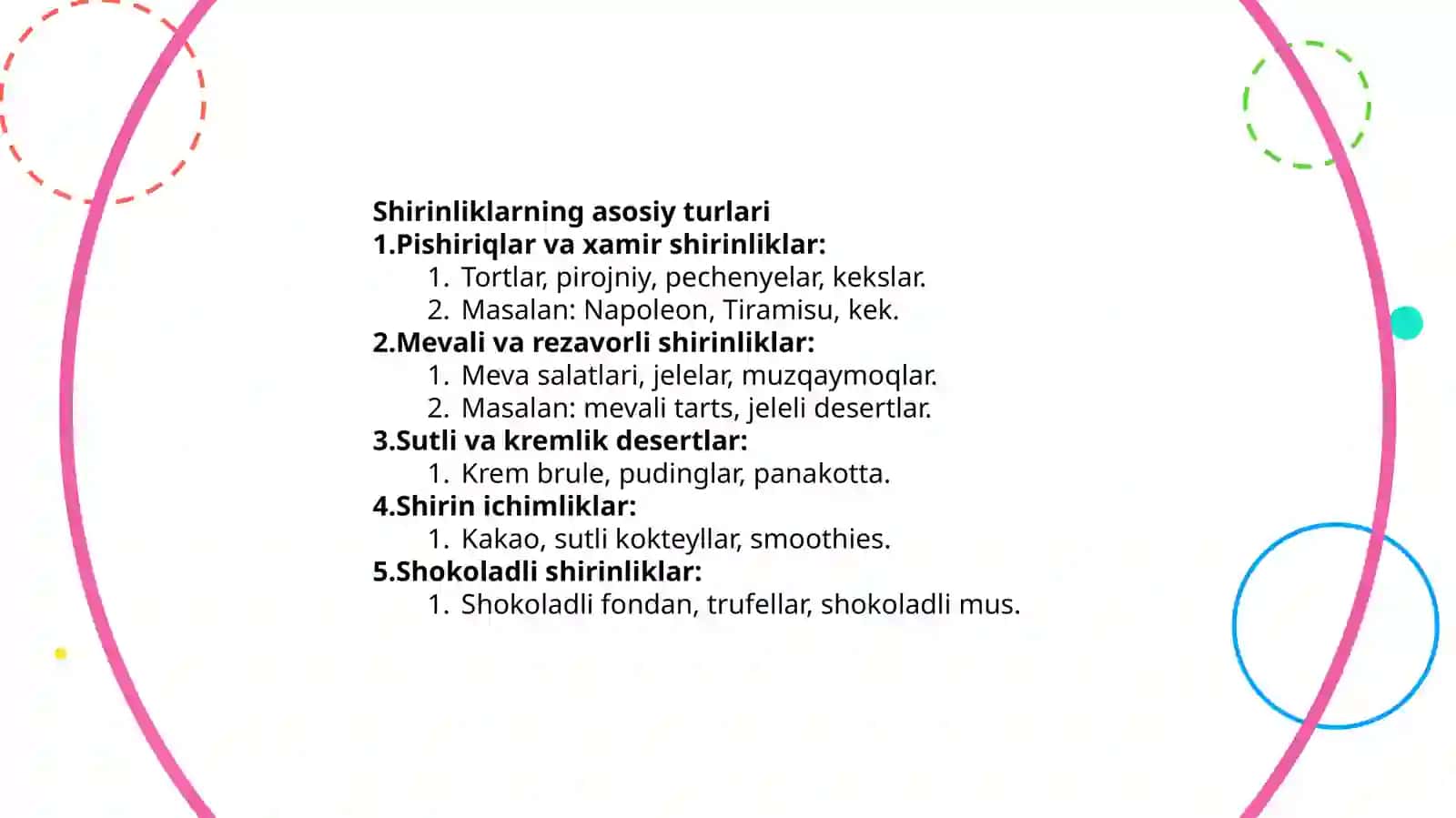 Shirintaomlarni tayyorlash texnologiyasi 3
