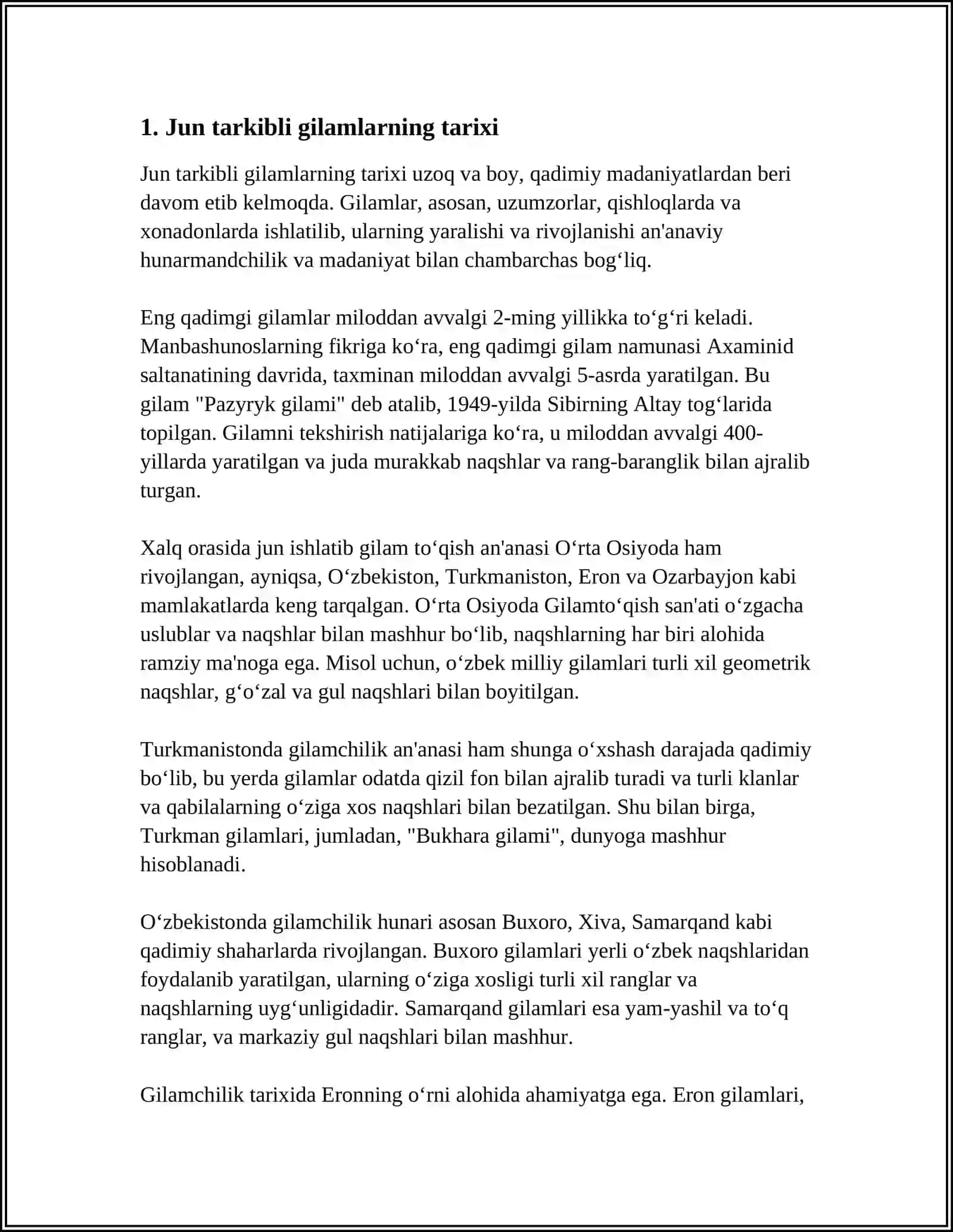 JUN TARKIBLI GILAMLAR 3