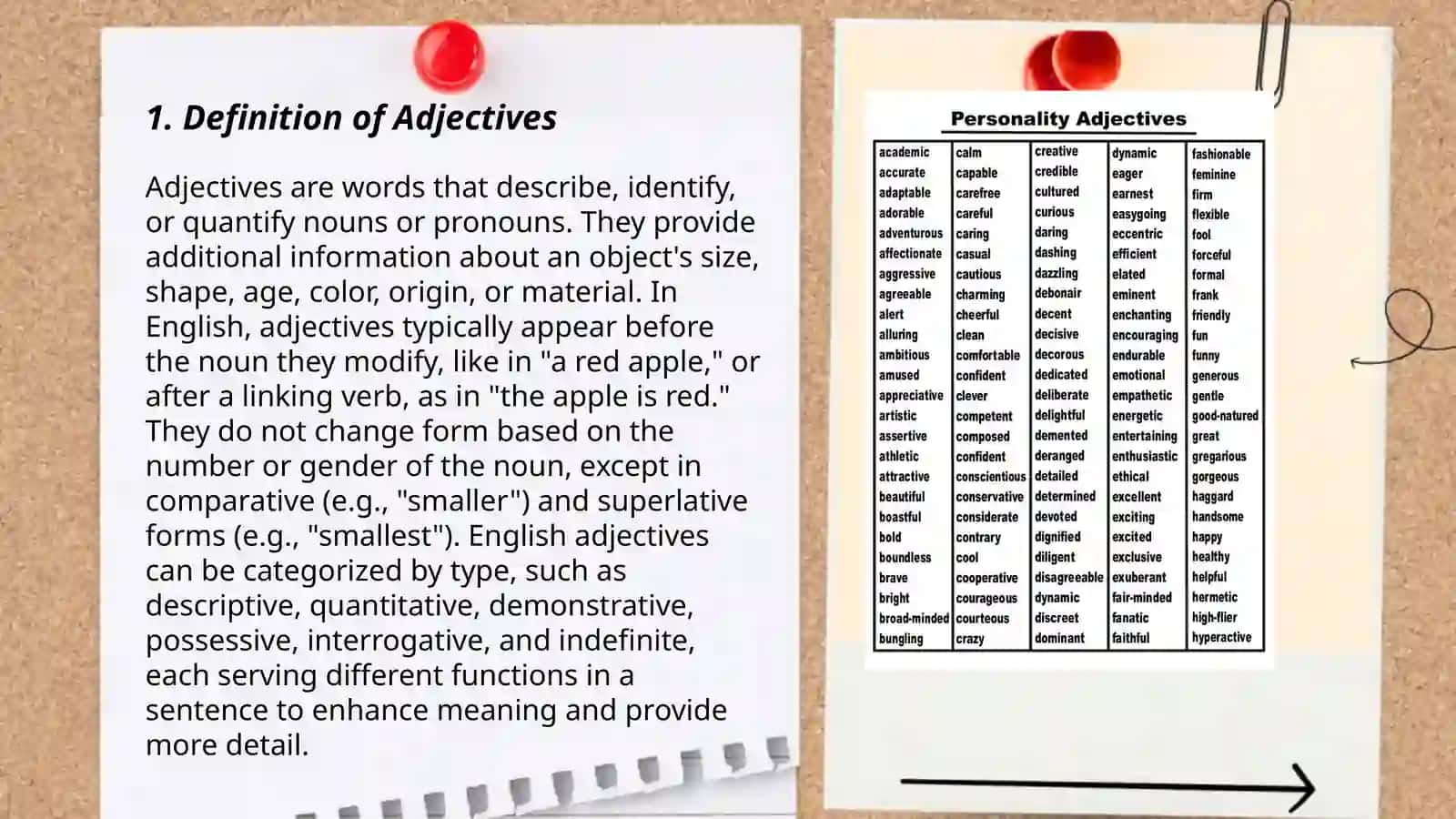 Adjective word group and it's types 3