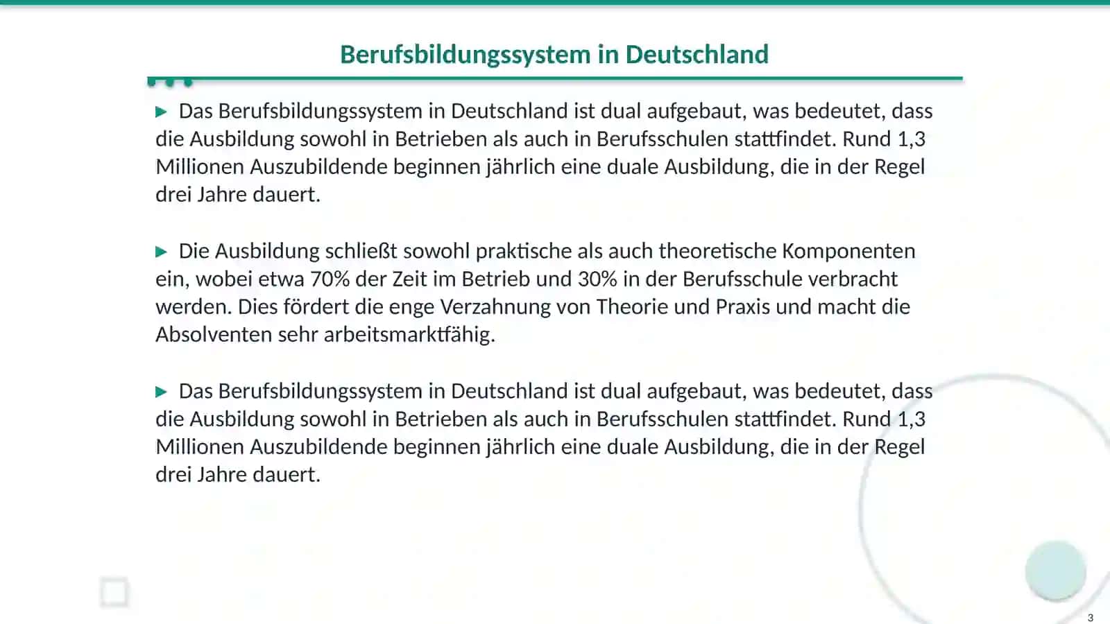 Ausbildung und Beruf 3