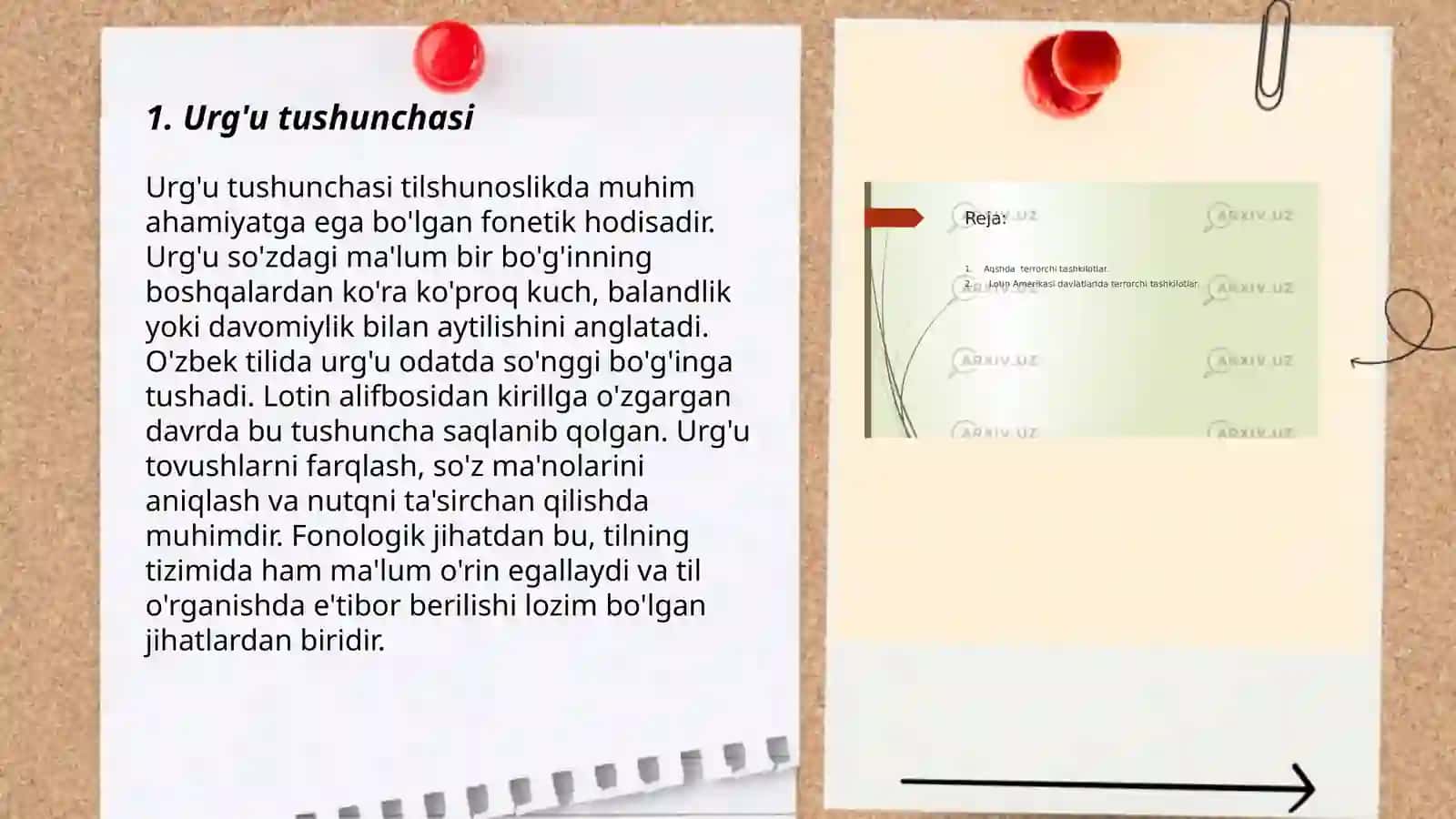 Lotin alifbosi. Urğu qõyish qoidalari 3