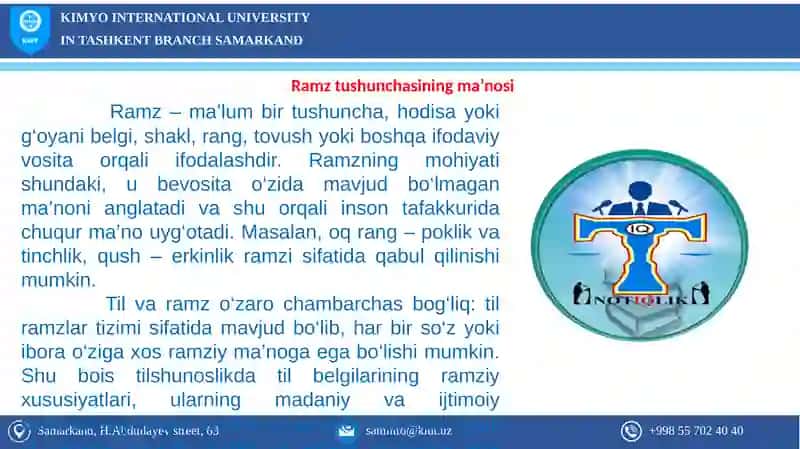 TIL-RAMZLAR TIZIMI 3