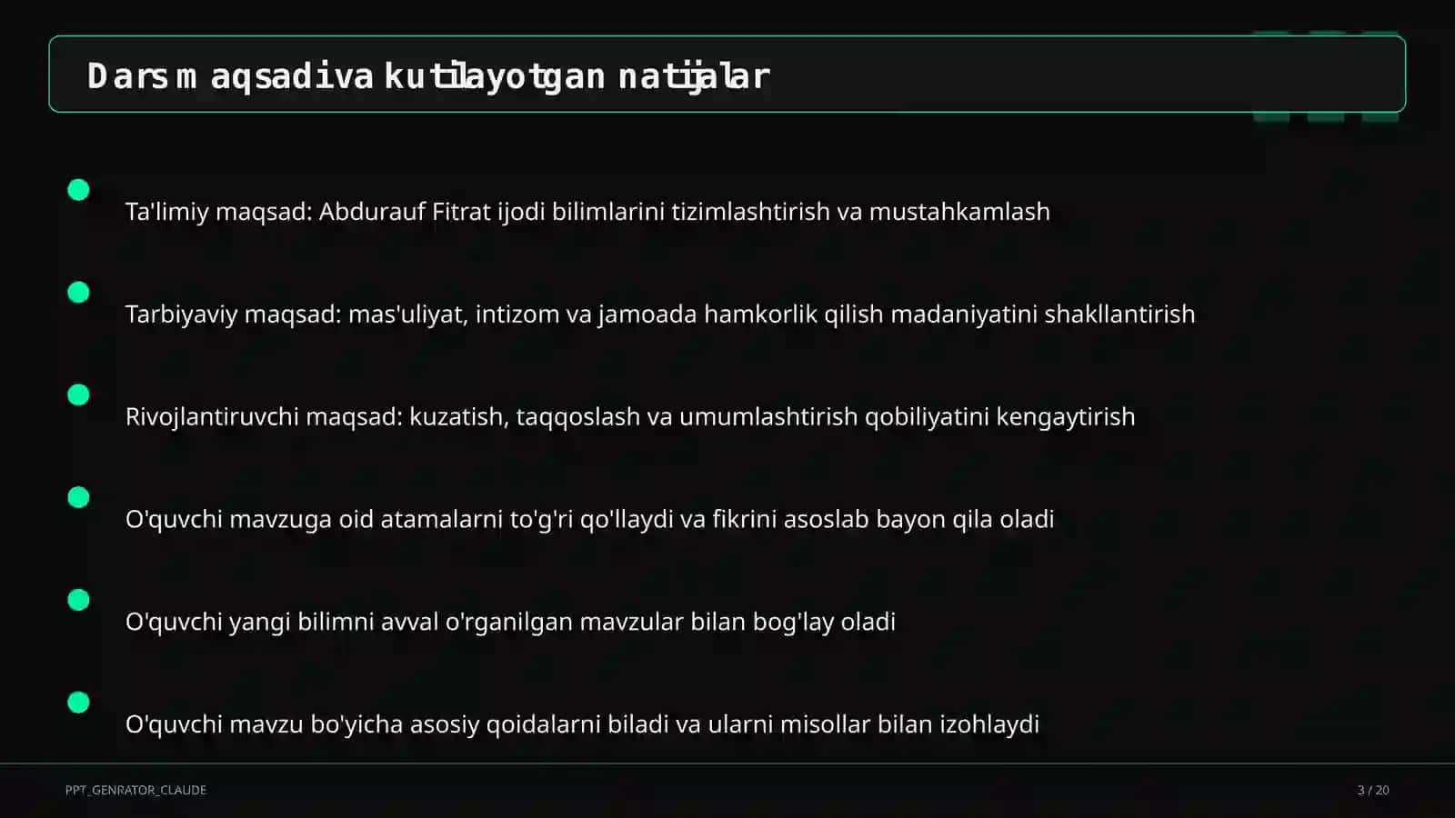 Abdurauf Fitrat ijodi (9-sinf) 3