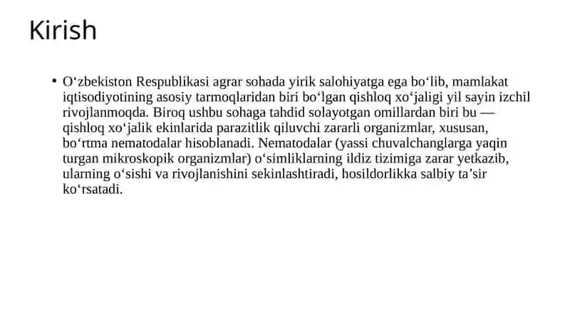 Zoologiya bo'limi kurs ishi 3