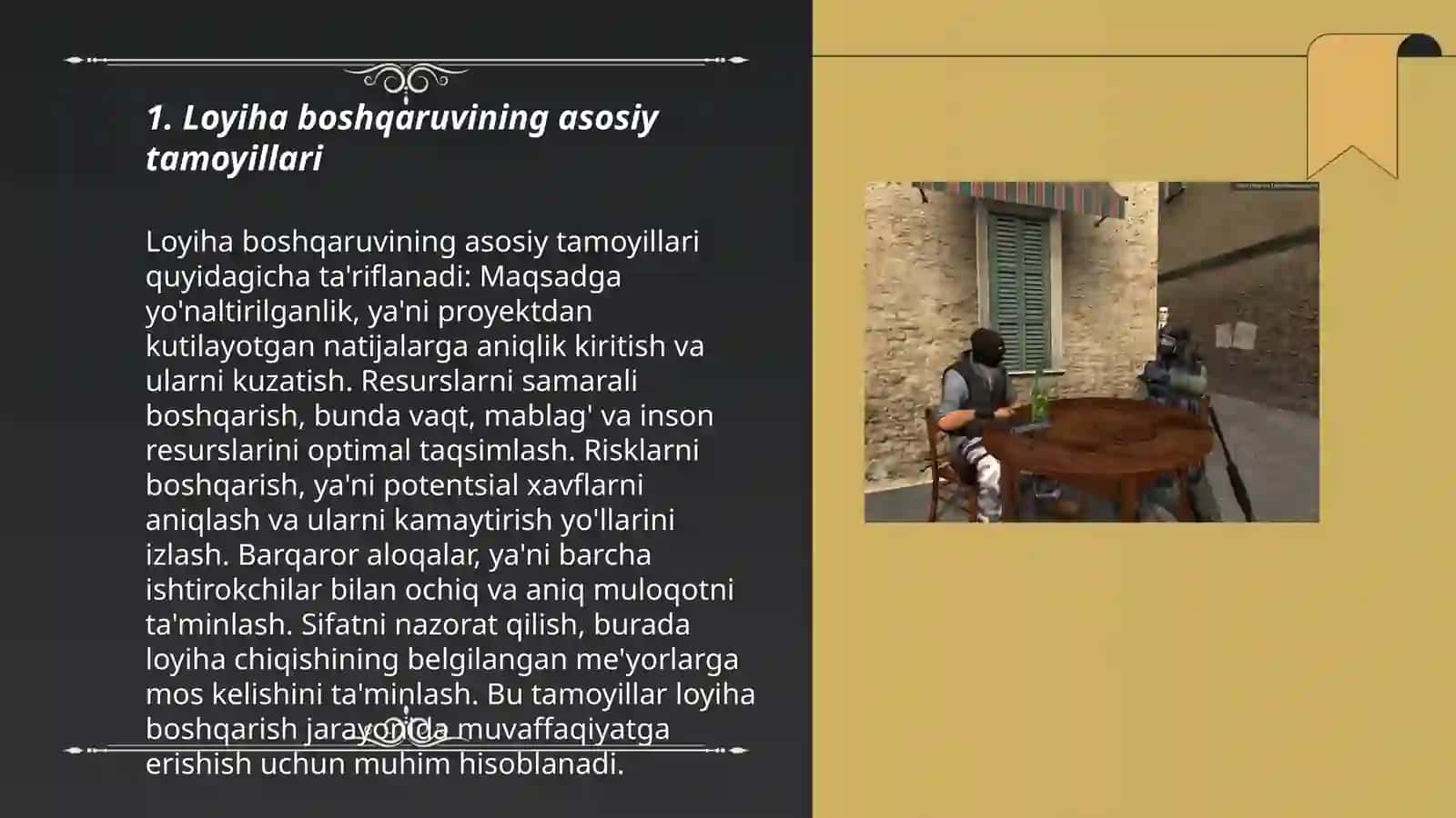 Loyiha kamandasini boshqarish 3