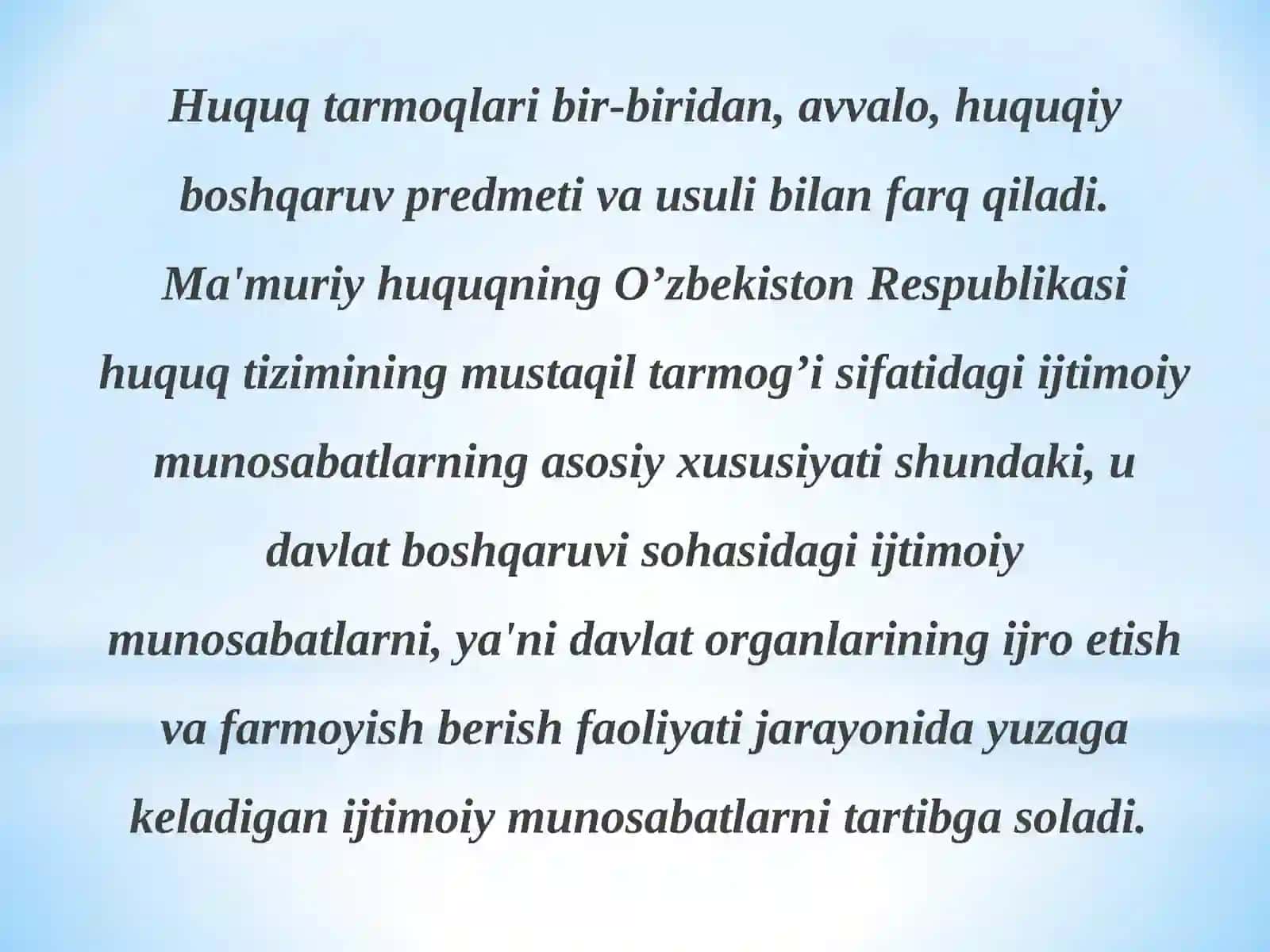 Ma’muriy huquqning manbalar va ularning turlari 3