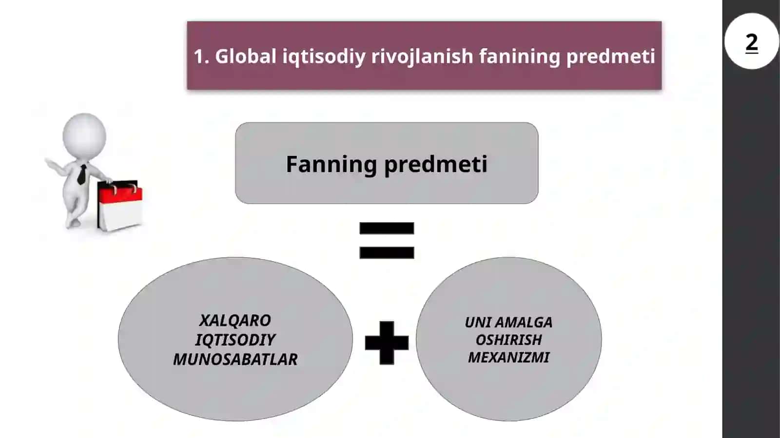 Global iqtisodiy rivojlanish fanining predmeti 3