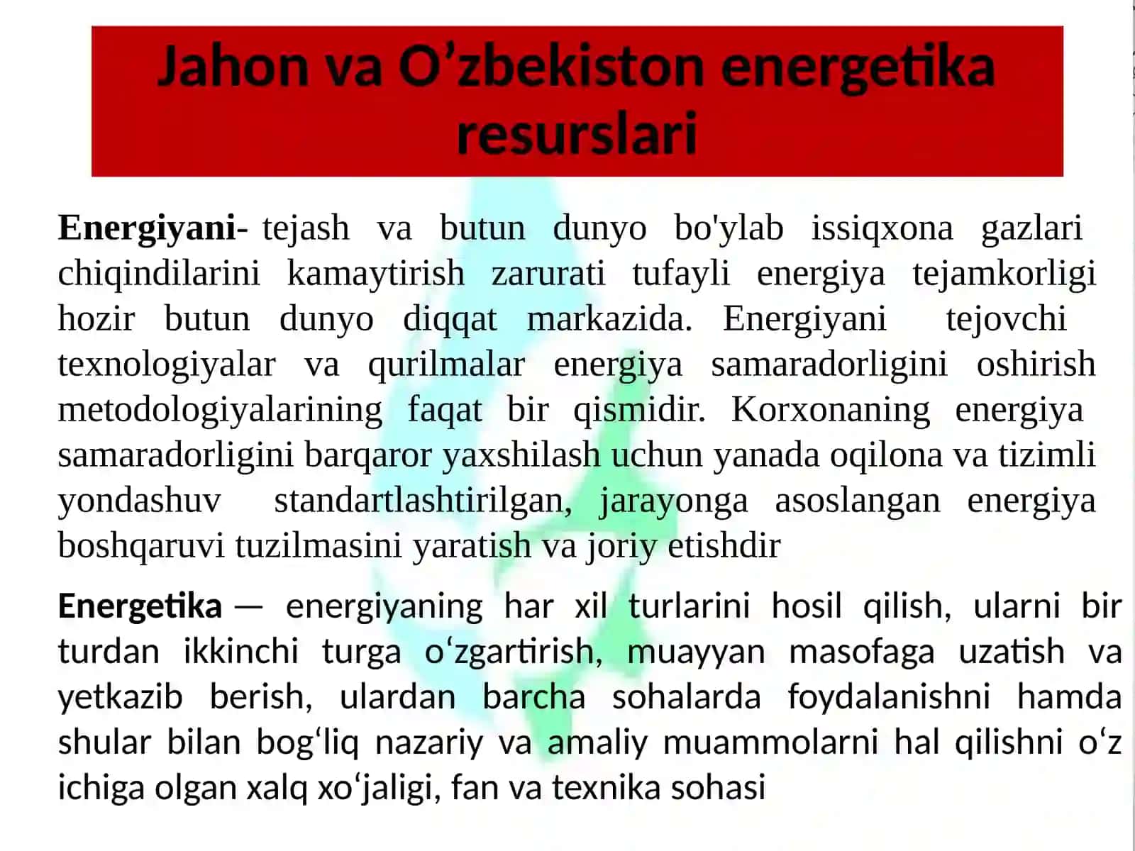 AVTOMATLASHTIRISH TIZIMLARINING ENERGIYA TEJAMKORLIK ASOSLARI 3