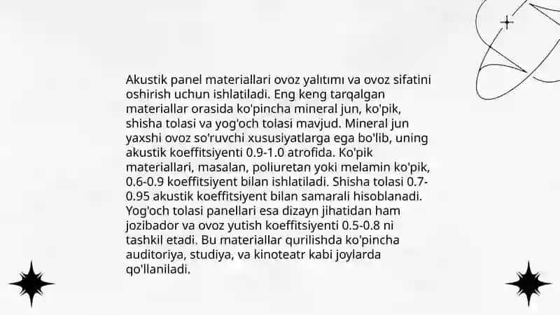 Akustik materiallar 3