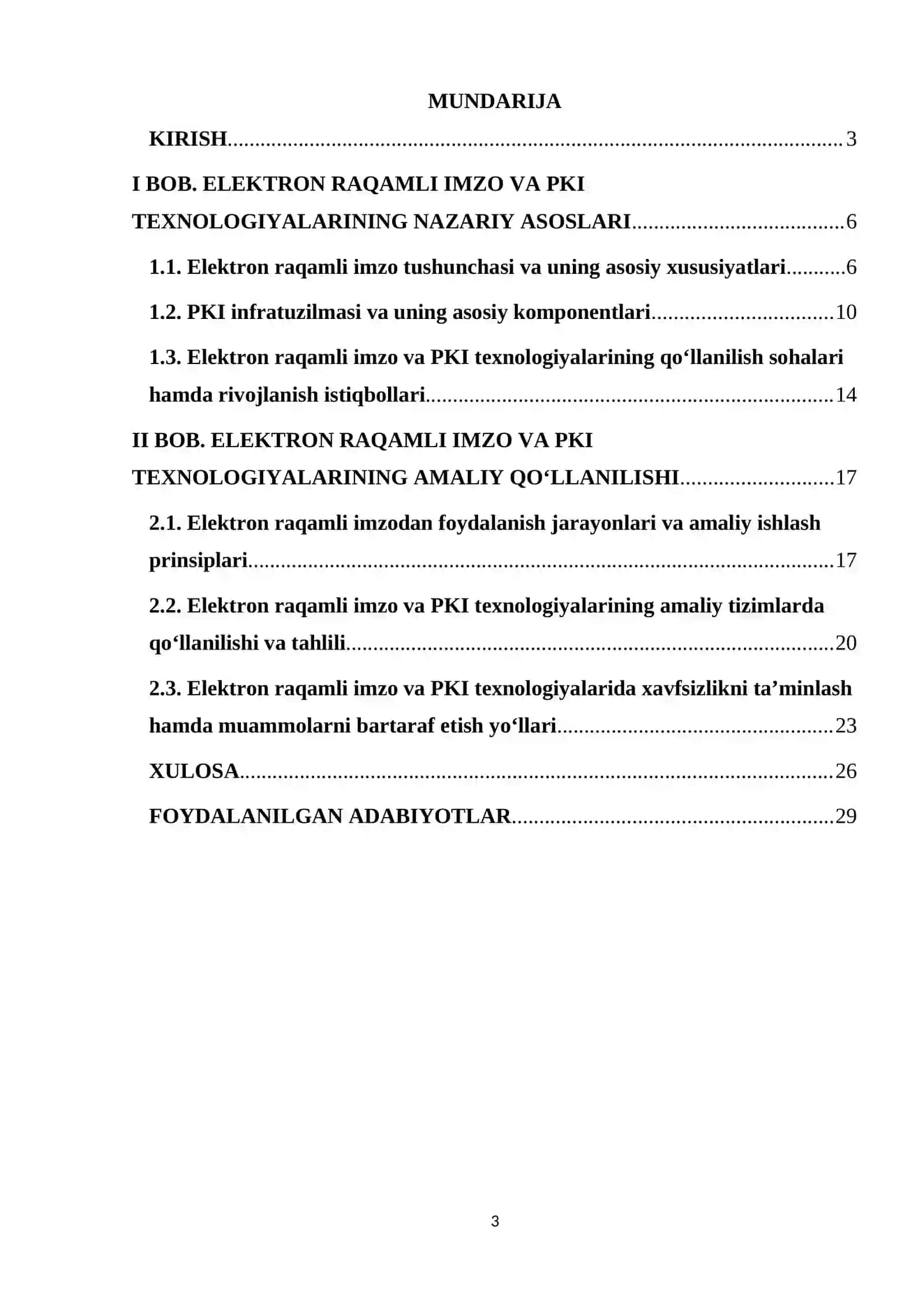 Mavzu: Elektron raqamli imzo va PKI texnologiyalari. 3