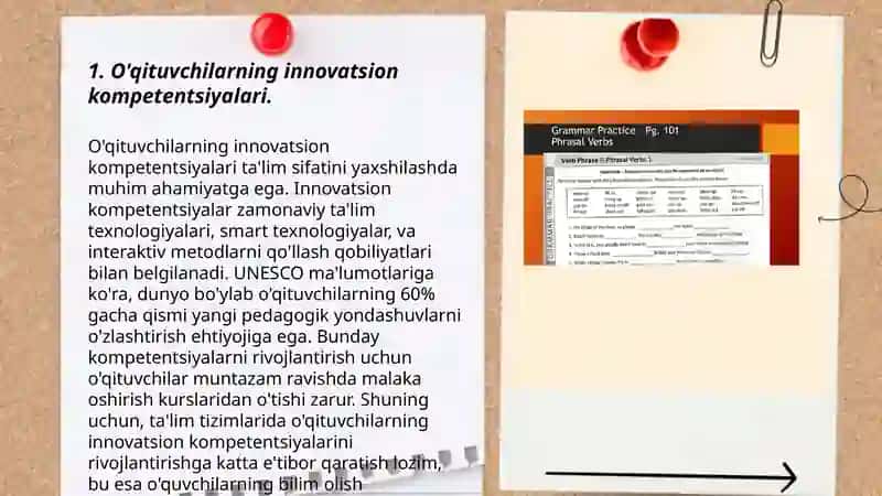 O'qituvchi innovatsion faoliyati modelini ishlab chiqish tajribasi 3