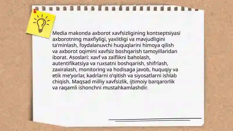 Media makonda axborot xavfsizligi 3