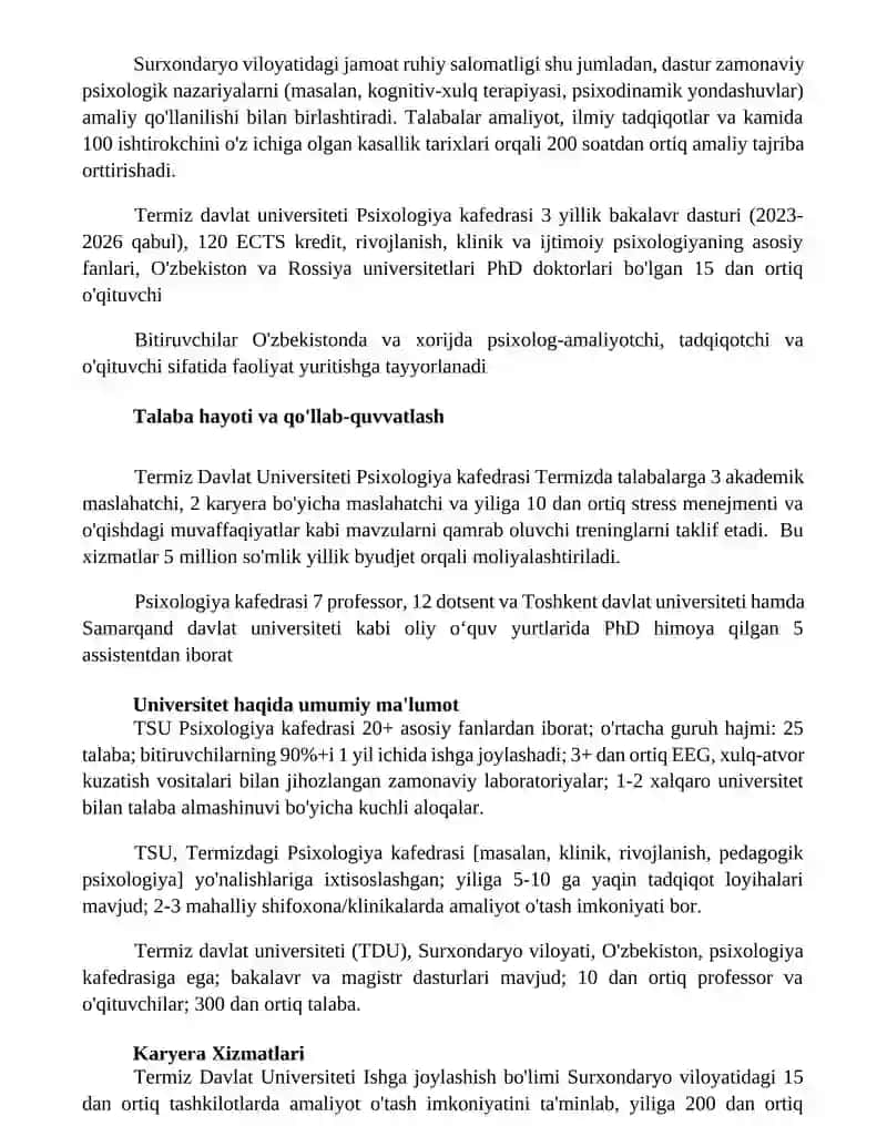 Termiz Davlat Universiteti Psixologiya Kafedrasi 3