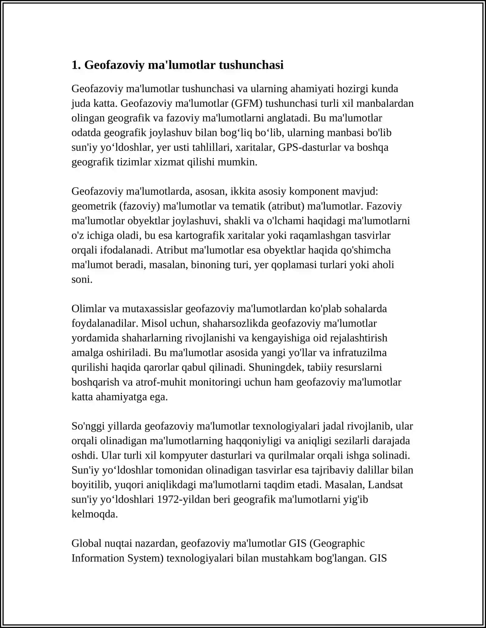 GATDA GEOFAZOVIY MA'LUMOTLARNI TAHLIL QILISH TUSHUNCHASI 3