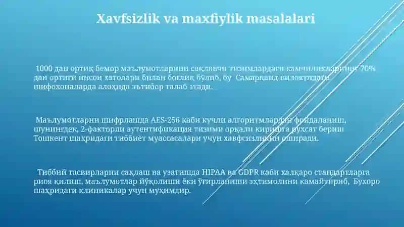 Tibbiyotda grafik ma'lumotlarni ustida ishlash dasturiy ta'minoti 3