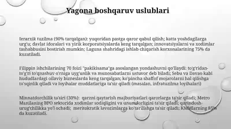 Filippin Menijment Sohasi Boʻyicha 3