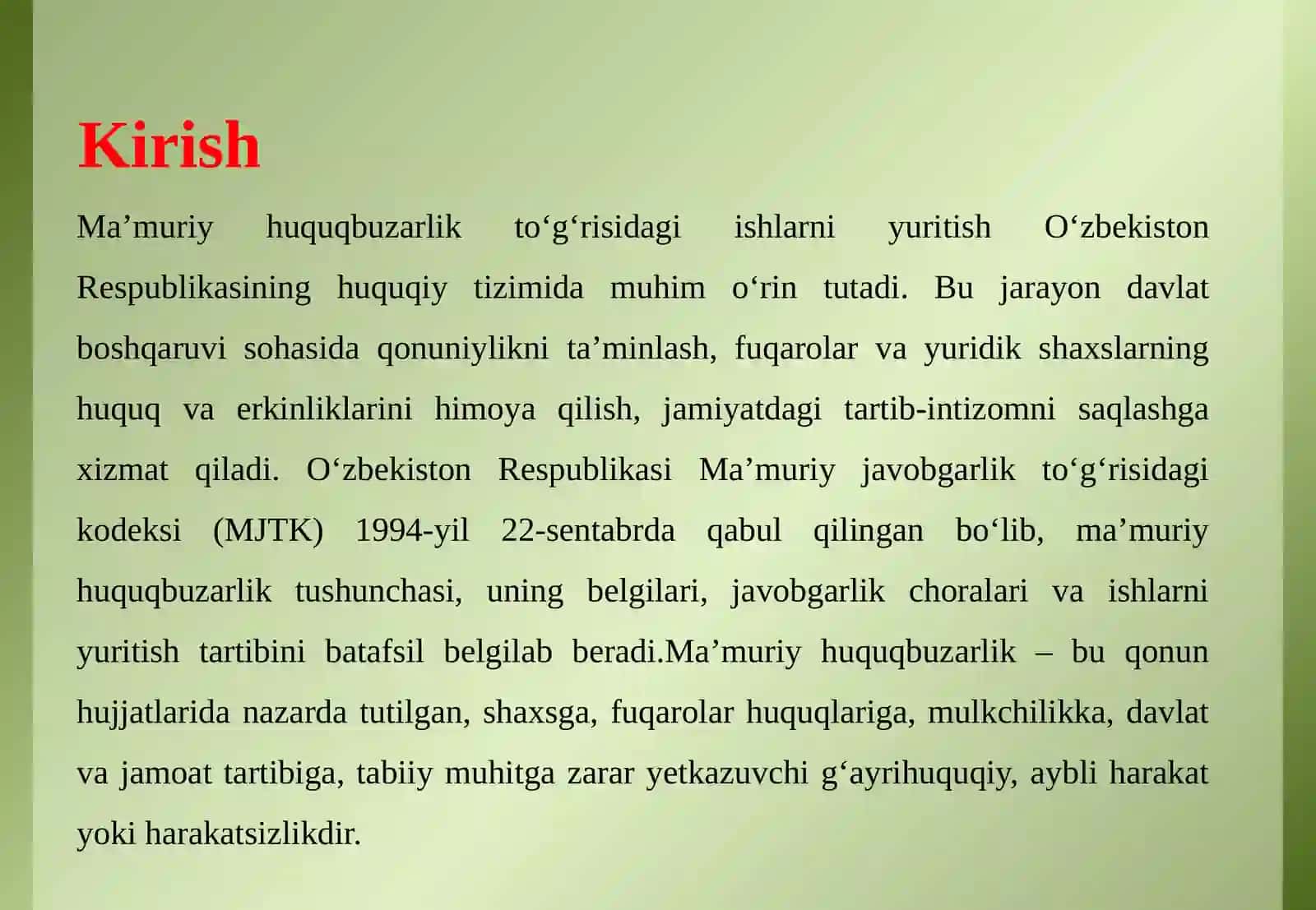 Ma’muriy huquqbuzarlik to’g’risidagi ishlarni yuritish 3