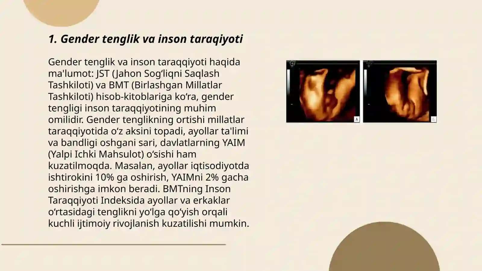 Inson taraqiyotining gender omlillari 3