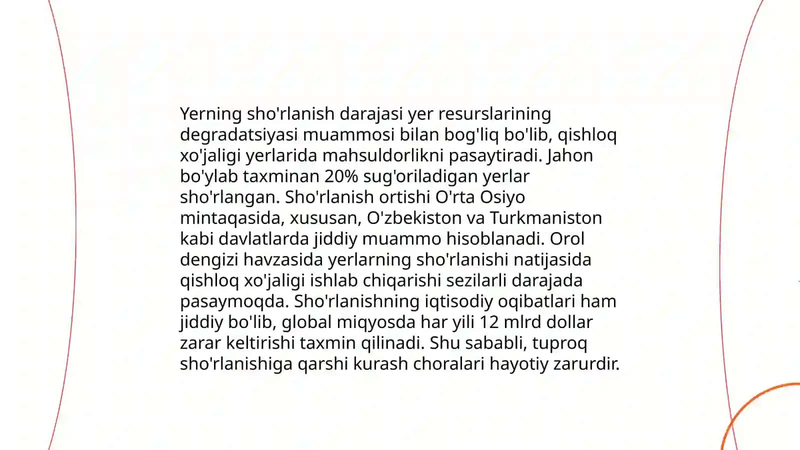 Fermer xo'jaligida yerni sho'rlanish kartasini tuzish 3