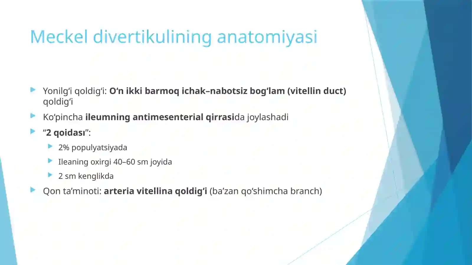 Mekkeldivertikilini anatomiyasi 3