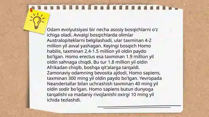 Odamlar evolutsiyasi 3