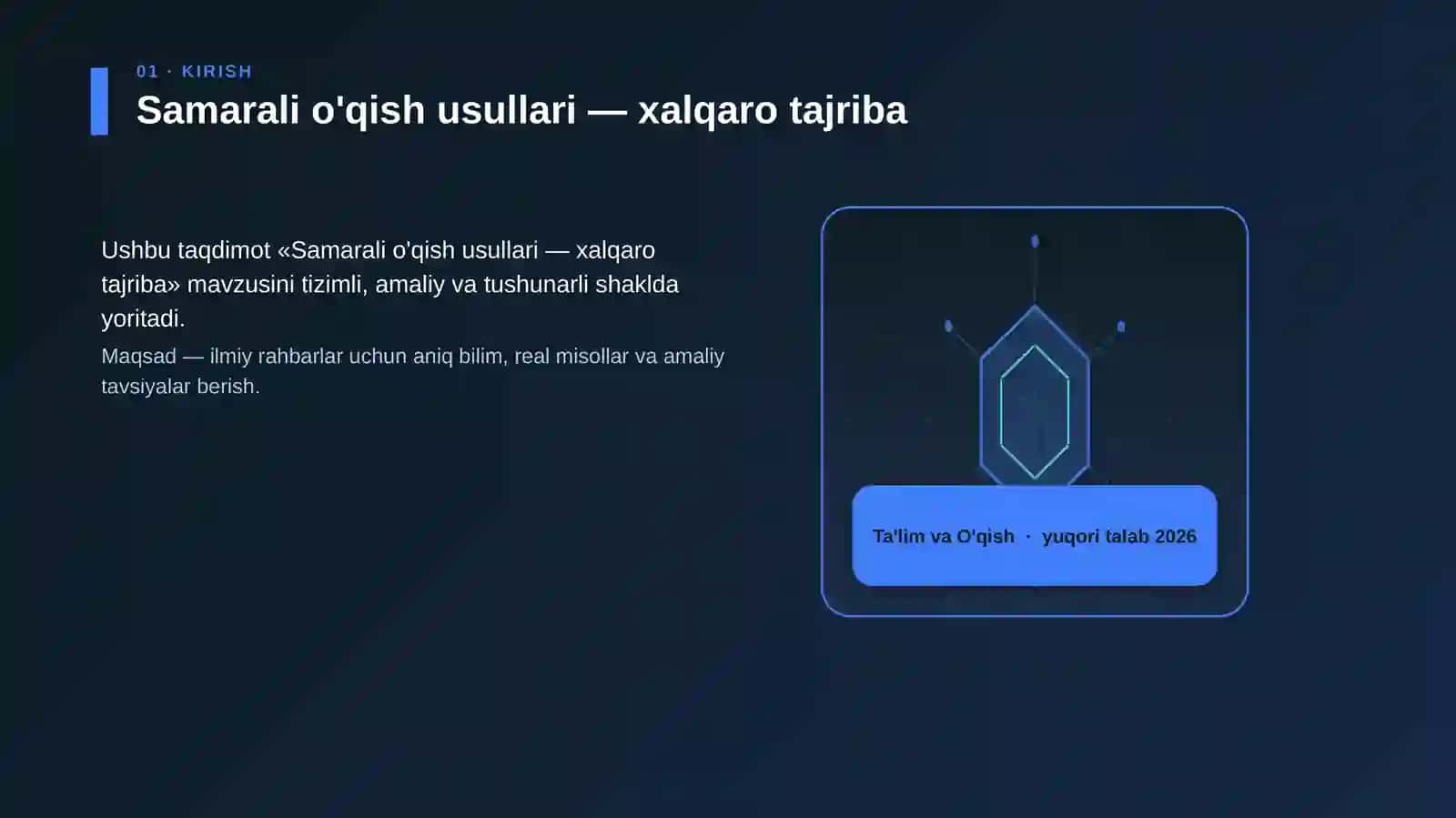 Samarali o'qish usullari — xalqaro tajriba 3
