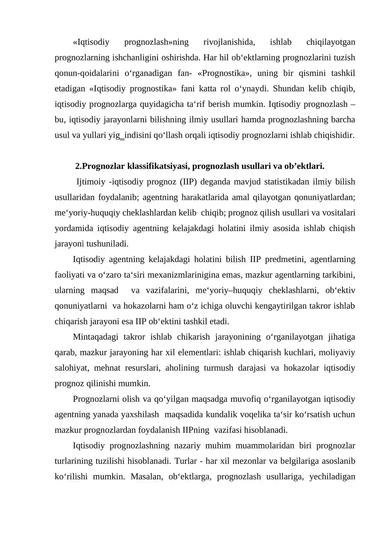 Iqtisodiy va ijtimoiy prognozlash nazariyasining predmeti 3