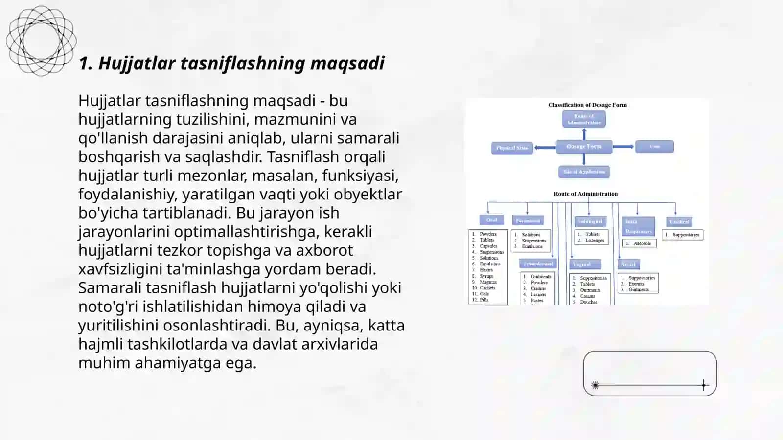 Hujjatlarni tasniflashning me'yor talablari 3