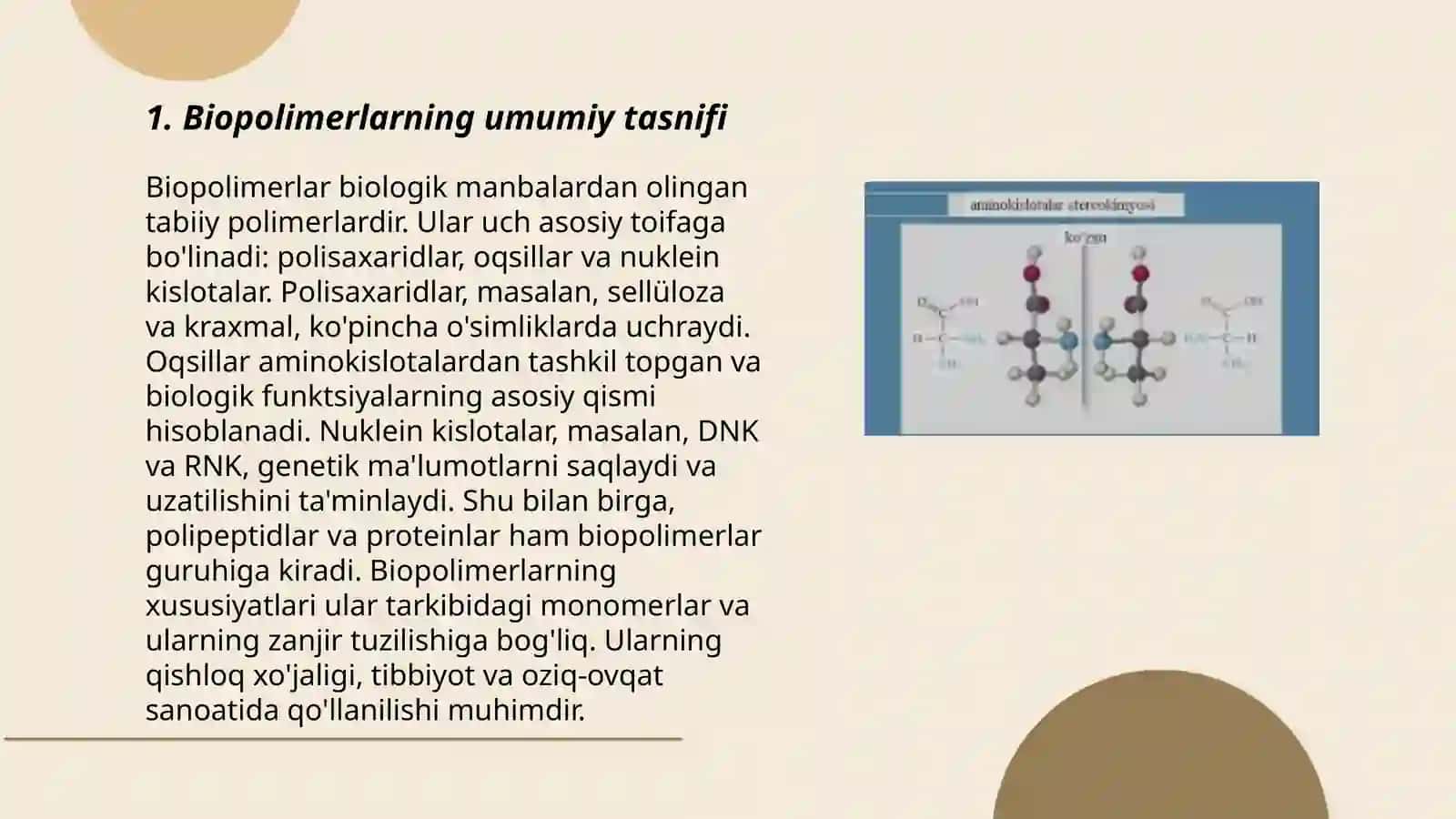 Biopolimerlarning tuzilishi va funksiyasi 3