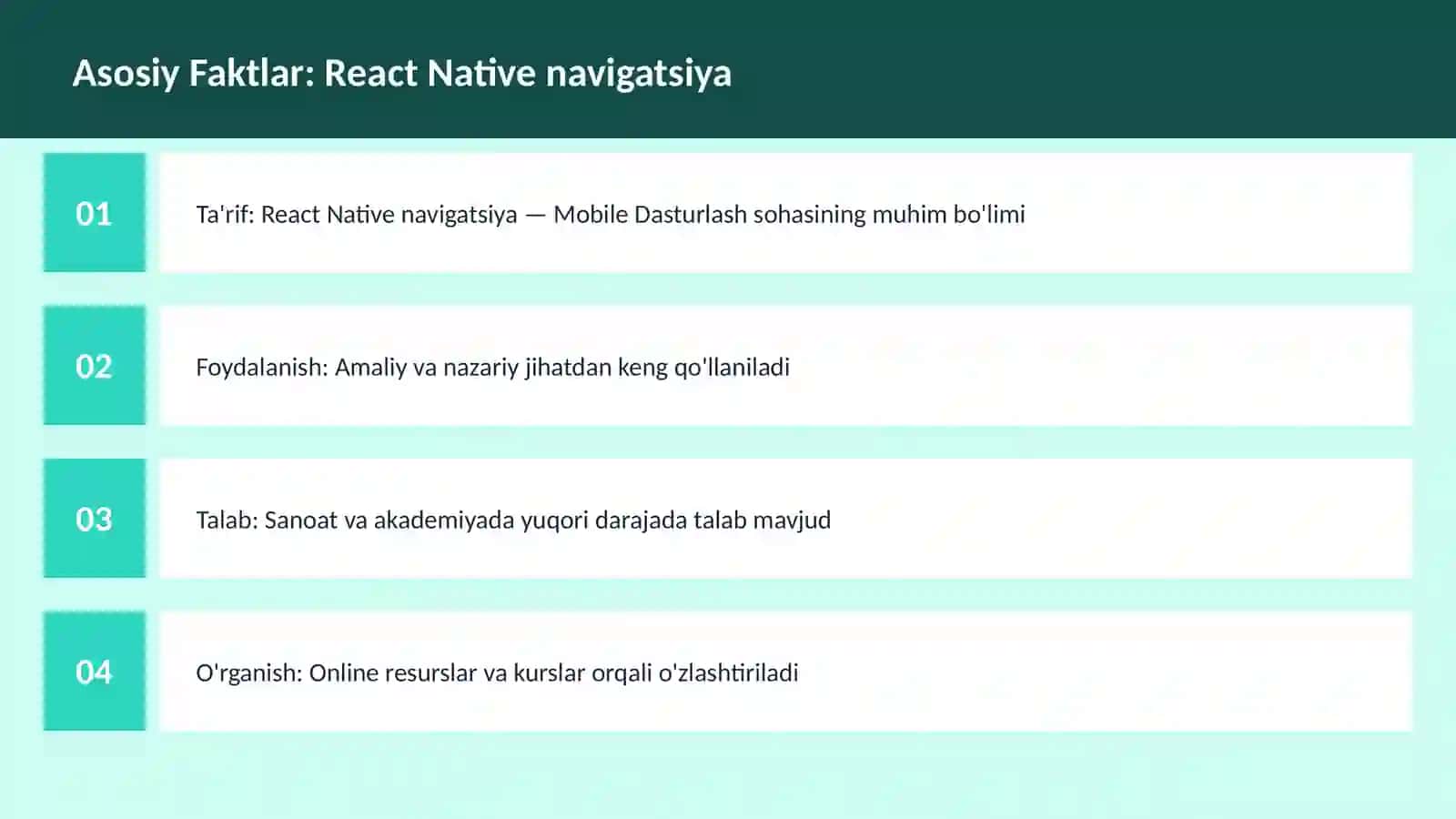 React Native navigatsiya 3