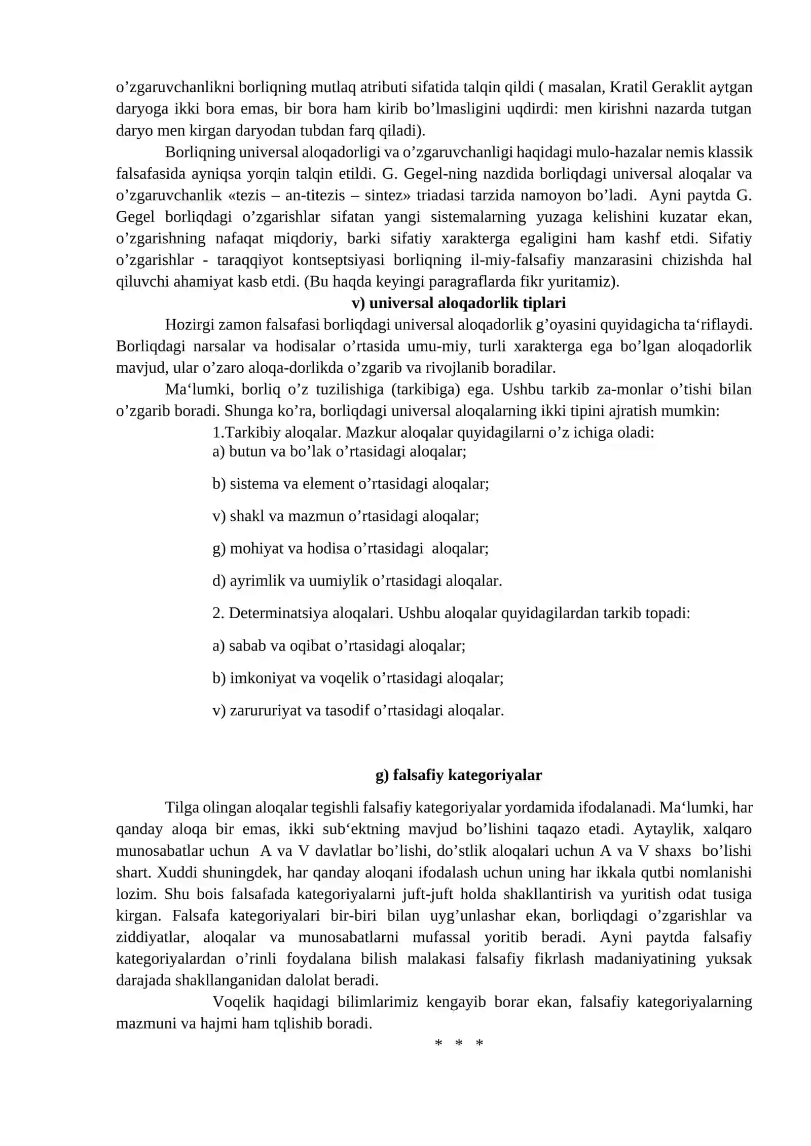 Olamning universal aloqalari va rivojlanish 3