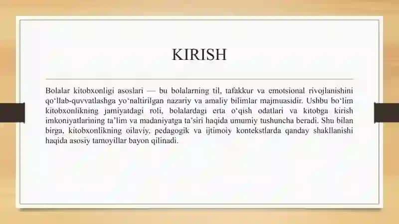 Bolalar kitobxonligi asoslari 3
