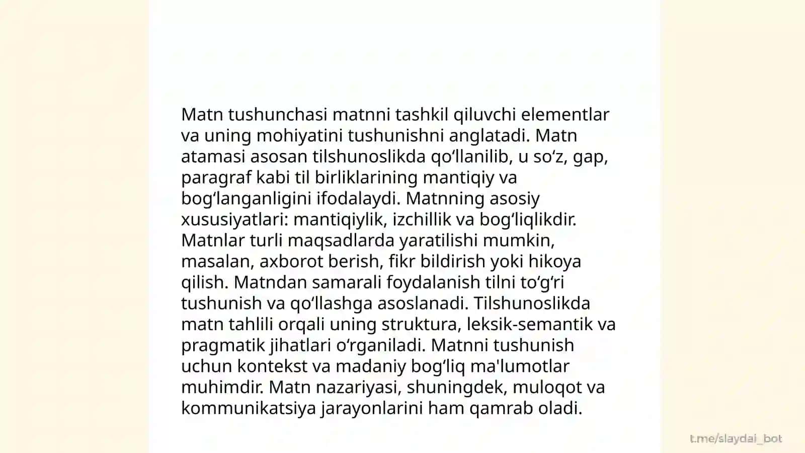 Matn va uning turlari 3