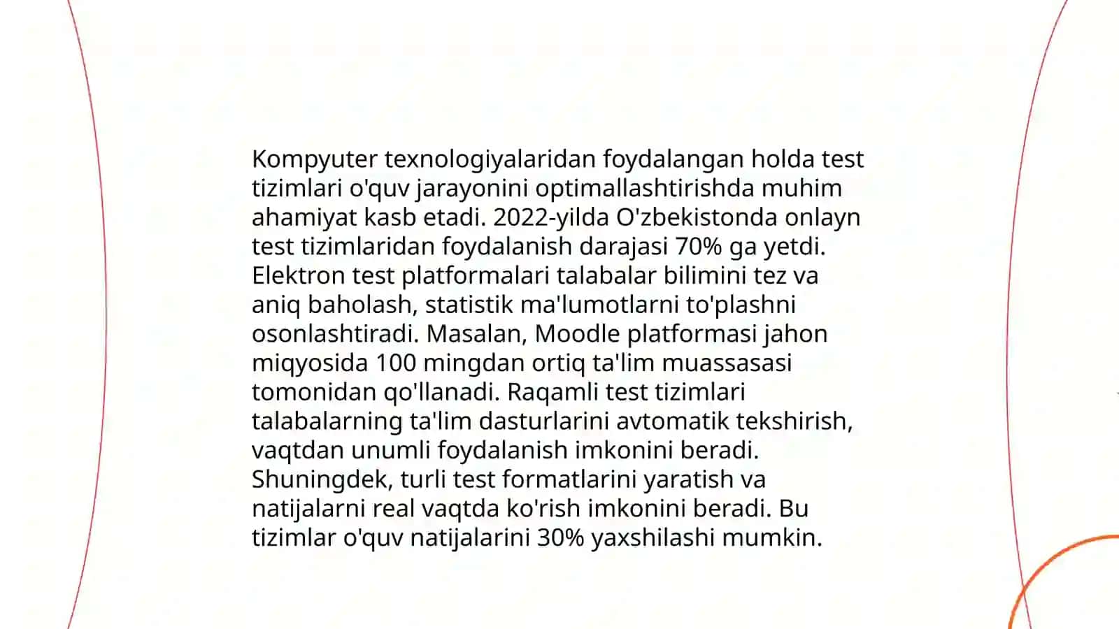 Kompyuter texnologiyalari asosida o‘quvchilar bilimini nazorat qilish imkoniyatlari 3